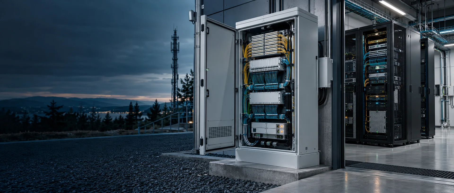 Fiber distribution and communications products prepared for project comparison