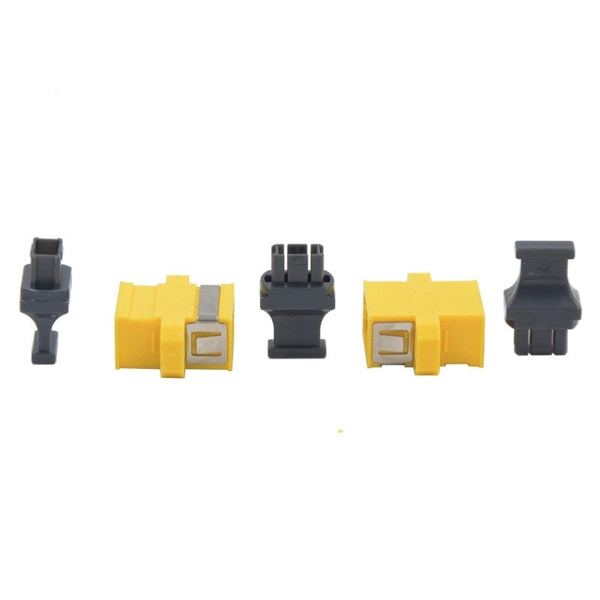 Fiber optic connection to switch