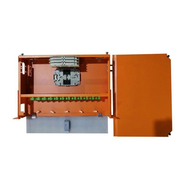 Fiber optic distribution box for three networks