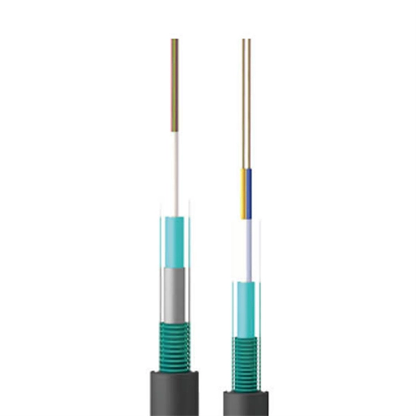 How to connect a 4-core fiber optic cable to a surveillance cable 