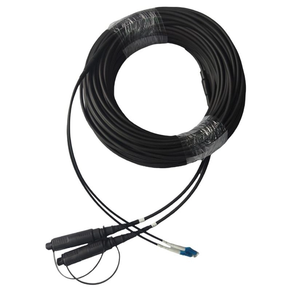 How to attach a sleeve to a pigtail fiber optic cable 