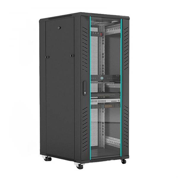 Cable trays on top of server rack