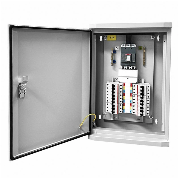 Double-row wiring in indoor distribution box